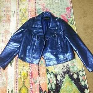 Forever 21 PLUS Metallic Moto Jacket